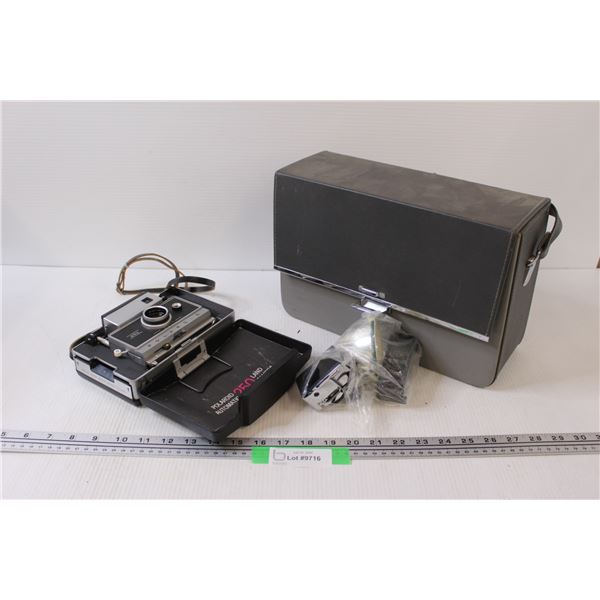 Polaroid Land Camera & Case w/Accessories - Untested