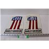 Image 1 : (2) Harley Davidson Sewn Emblems - 10" x 7"