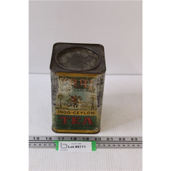Vintage Tea Tin - 6" x 4"
