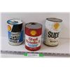 Image 1 : (3) Shell Motor Oil Cans - 6" Tall