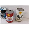 Image 3 : (3) Shell Motor Oil Cans - 6" Tall
