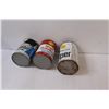 Image 4 : (3) Shell Motor Oil Cans - 6" Tall