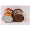 Image 4 : (2) Tobacco Tins - 5" & 4" Tall