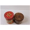 Image 5 : (2) Tobacco Tins - 5" & 4" Tall