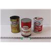 Image 1 : (3) Esso Motor Oil Tins - 7" Tall