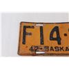 Image 2 : Saskatchewan Farm License Plate 1942