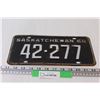 Image 1 : Saskatchewan License Plate 1960