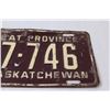 Image 3 : Saskatchewan License Plate 1954