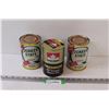 Image 1 : (3) Motor Oil Tins - 6" - Petro Canada & Quaker State