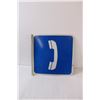 Image 4 : Metal Telephone Booth Sign - 15" x 15"