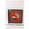 Image 1 : Metal No Smoking Sign - 18" x 18"