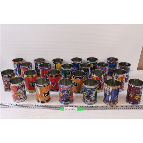 (24) Pinnacle NHL Hockey Card Tins (Empty)