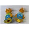 Image 3 : (2) Rubber Bart Simpson Banks (one bottom plug missing)