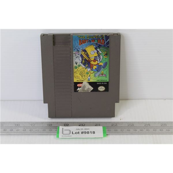 The Simpsons - Bart World NES Nintendo Game