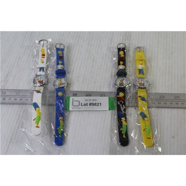 (4) Simpsons Watches (NIB - not running)