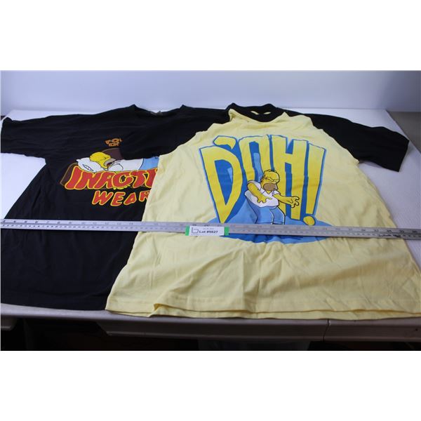 (2) Homer Simpson T-Shirts (both size Lg)