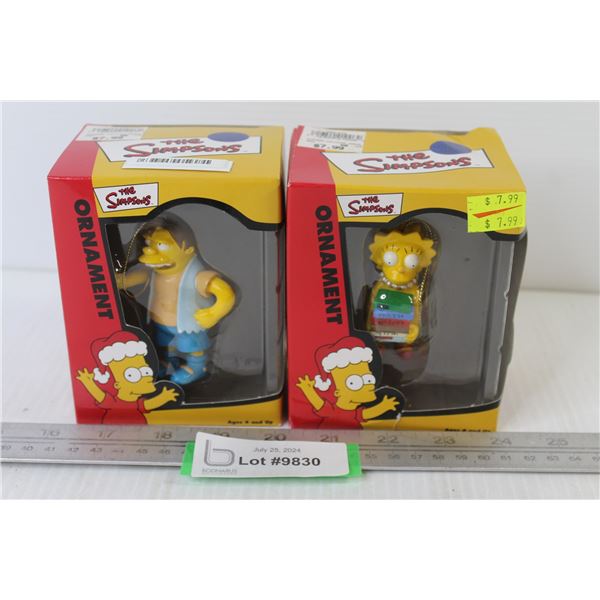 (2) Simpsons Ornaments