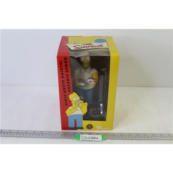 The Simpsons - Homer Talking Alarm Clock (in box - looks unused)