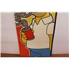 Image 3 : Homer Simpson Plastic Sign (holes - cracks - 24" x 56")