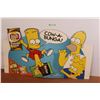 Image 1 : Simpsons Cow-A- Bunga! Lays Potato Chip Cardboard Sign (54" x 30")