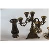 Image 3 : Candelabra, Pair of Candleholders, and Vase