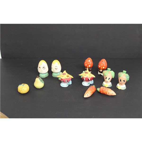 (5) Sets of Salt and Pepper Shakers