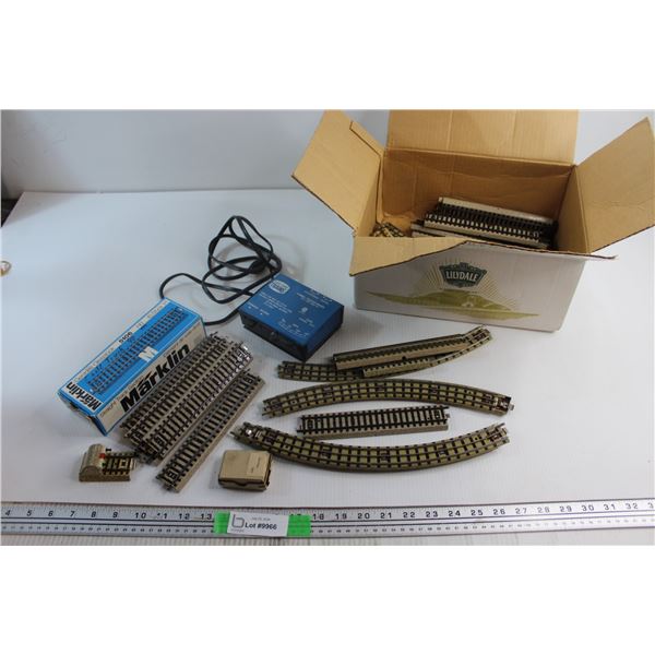 Box of Train Tracks and Train Transformer