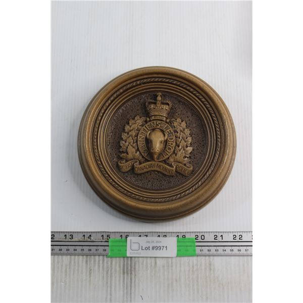 RCMP Wooden Plaque