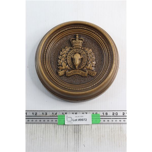 RCMP Wooden Plaque