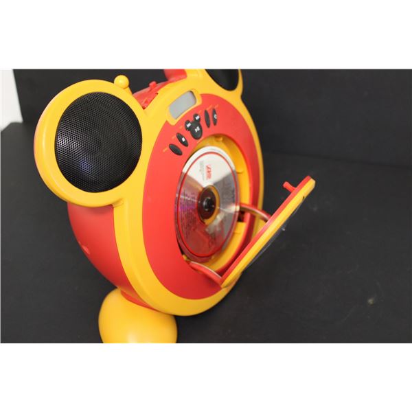 Disney Mickey Mouse ポータブルCDプレーヤー（中古） Disney Mickey Mouse ポータブルCDプレーヤー（中古）