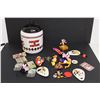 Image 1 : Disney Mickey Mouse Cookie Jar and Assorted Disney Toys