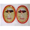 Image 3 : (6) Vintage Small Coca Cola Trays- 6" in size, (4) are same