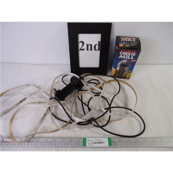 Wi-Fi Adapter, Cheese Mill, Picture Frame and Light Strip