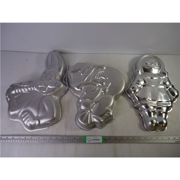 (3) Vintage Wilton Cake Pans