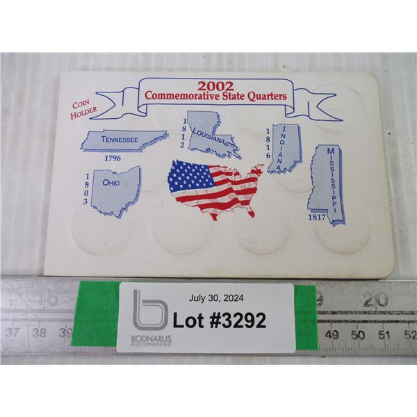 (20) 2002 Commemorative State United States Quarters