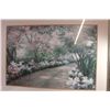 Image 4 : *Framed Signed Print of Flowered Path (44 3/4" x 34 3/4")