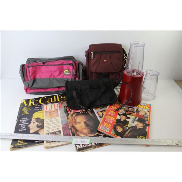 Lunch Bags - Magazines (1960 & 1955 Liberty - 1961 McCall's - Betty Crocker Chopper (untested)