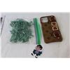 Image 3 : Harry Potter Wand (NIB) - Vintage Hollow Plastic Boat - Green Army Men - Phone Case