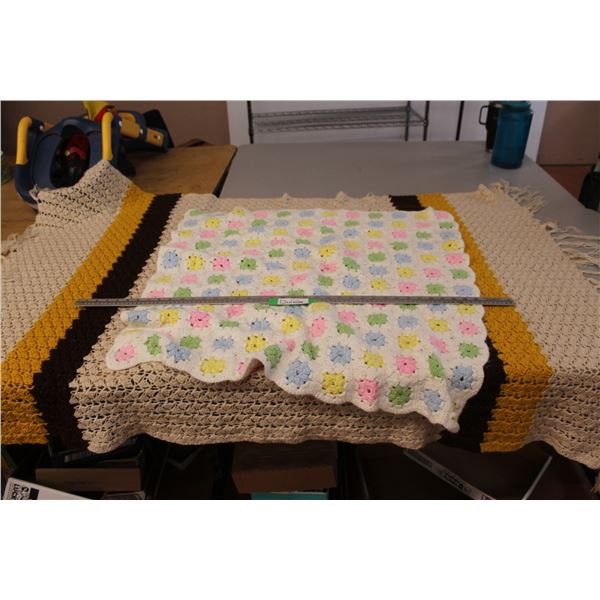 Knitted Throw Blanket (64" x 44") - Knitted Baby Blanket