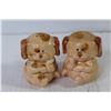 Image 2 : (2) Pairs of Vintage Salt & Pepper Shakers (Dogs & Teddy Bears)