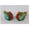Image 2 : (2) Pairs of Vintage Salt & Pepper Shakers (Moose & Turkeys)
