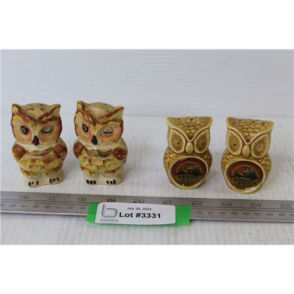 (2) Sets of Vintage Salt & Pepper Shakers (Owls)