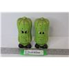 Image 1 : (1) Set of Pickle Salt & Pepper Shakers (Made in Japan)