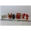 Image 1 : (4) Sets of Salt & Pepper Shakers (Seagram's - Books - Slot Machines - Bottles)