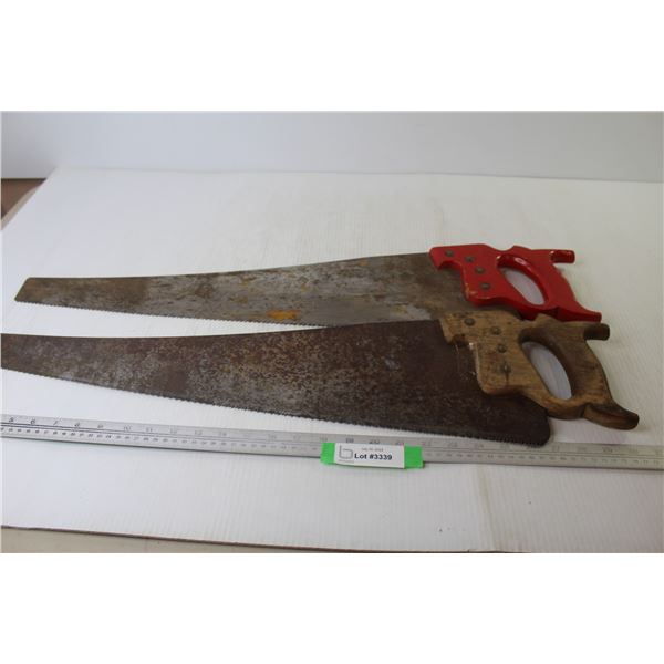 (2) Vintage Hand Saws