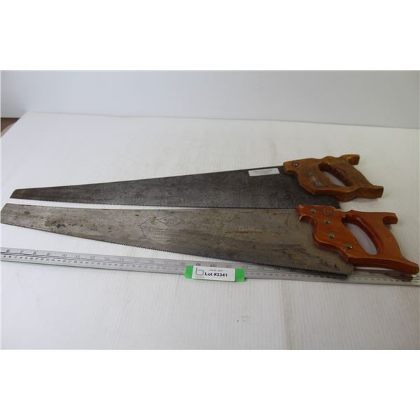 (2) Vintage Hand Saws