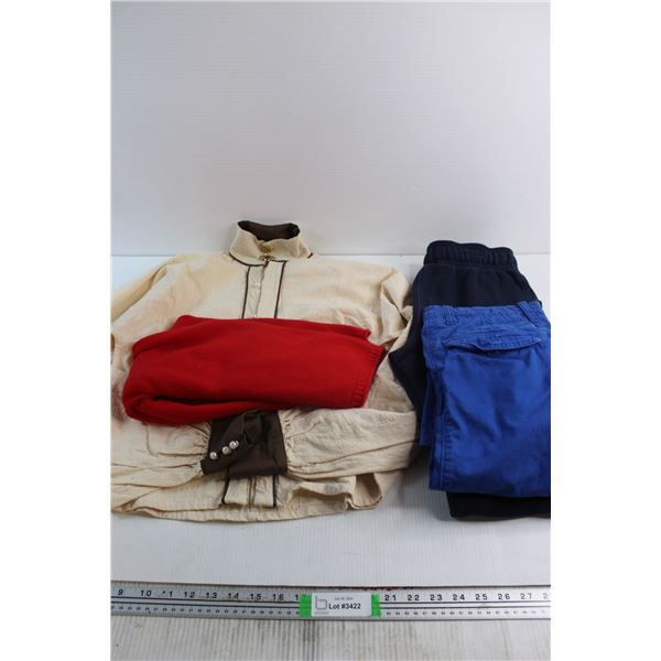 (2) Pants, Vest and Shirt