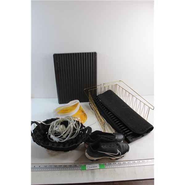 (2) Visors, Fruit Tray and Misc.