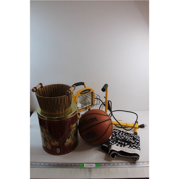 Popcorn Tin, Light, Basketball and Misc.