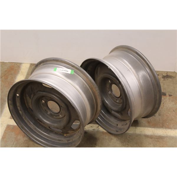 * Pair Of Automative Rims - !6 1/4" Diameter